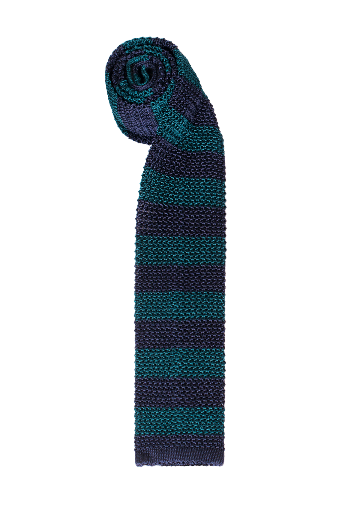 Green Stripe Silk Tie