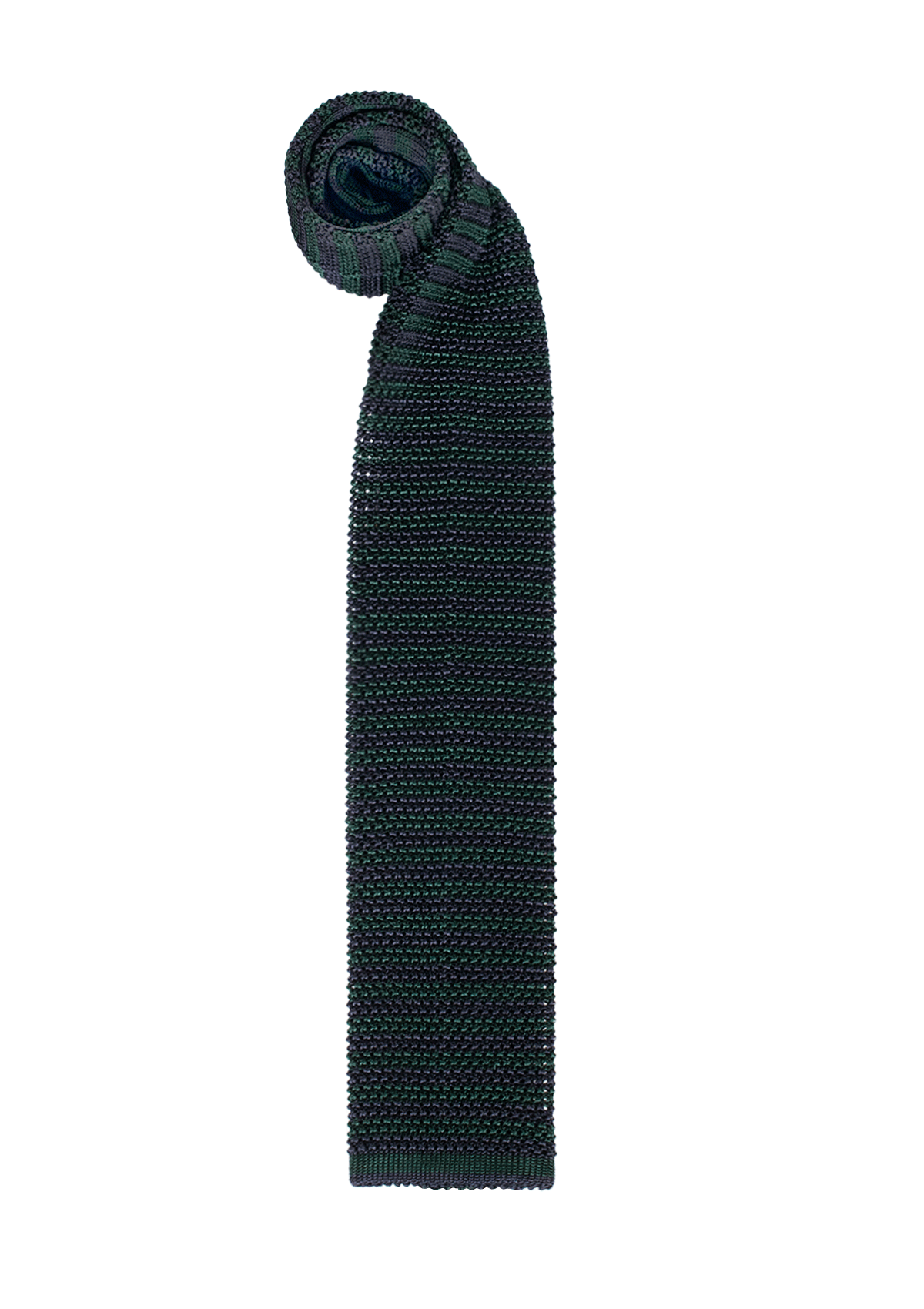 Green Navy Micro Stripe Silk Tie