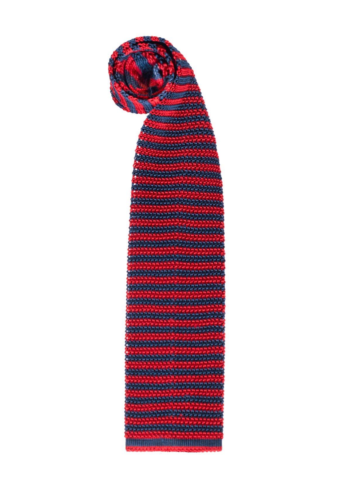 Red Blue Micro Stripe Silk Tie