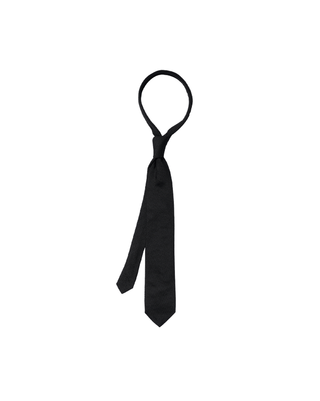Black Small Grenadine Tie