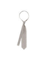 Silver Silk Knit Tie
