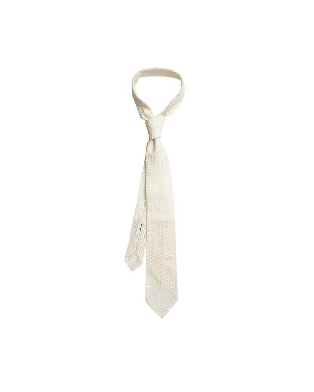 White Small Grenadine Tie