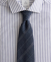 Italian Wool-Linen Stripe Tie