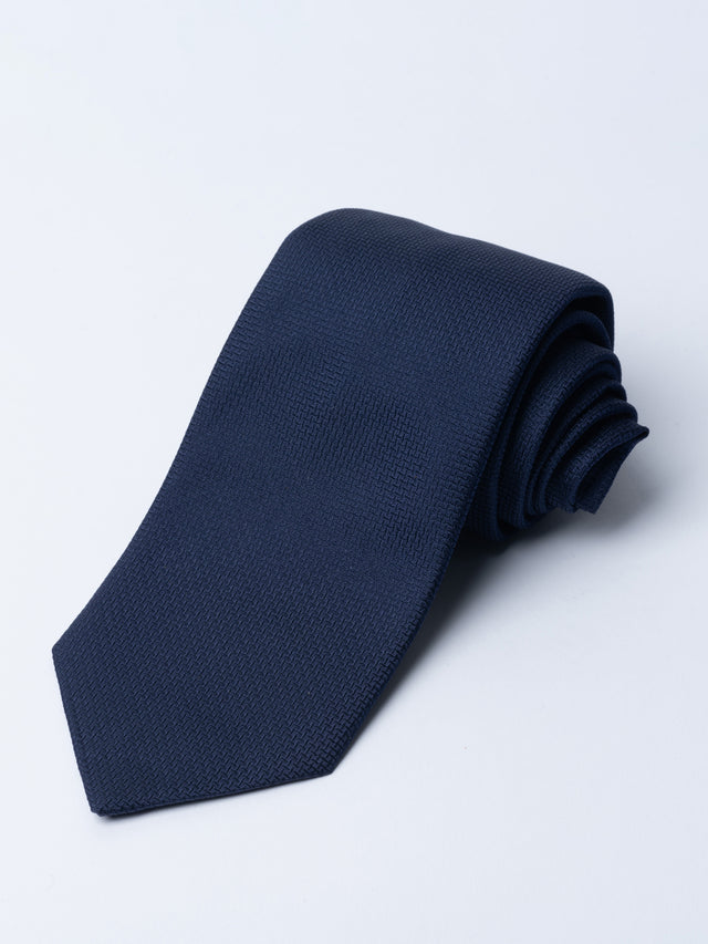 Navy Cundey Weave Tie