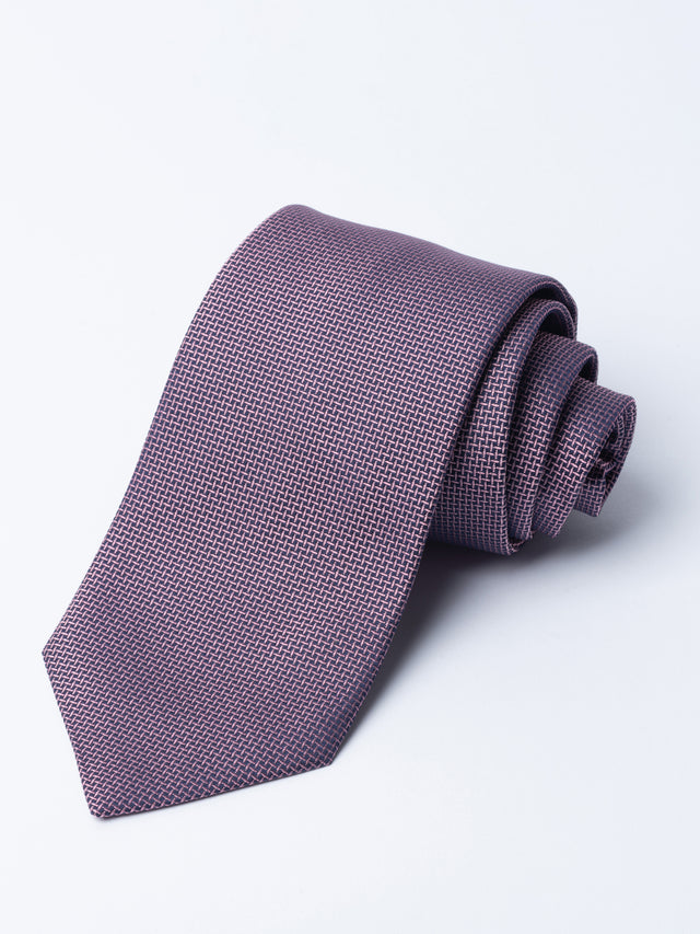 Pink Cundey Weave Tie