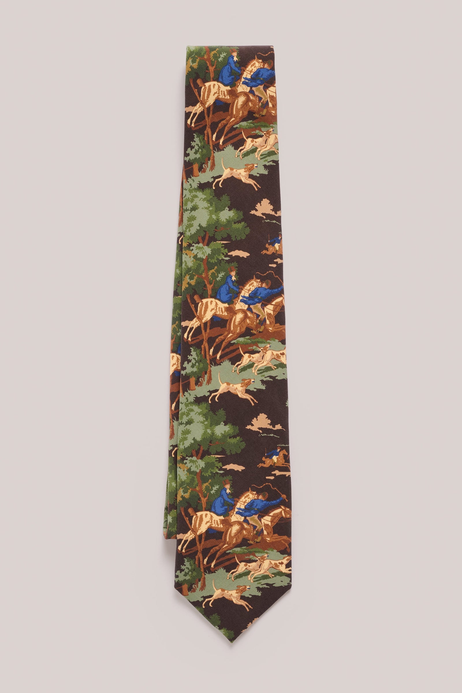 Tie Silk Country Print