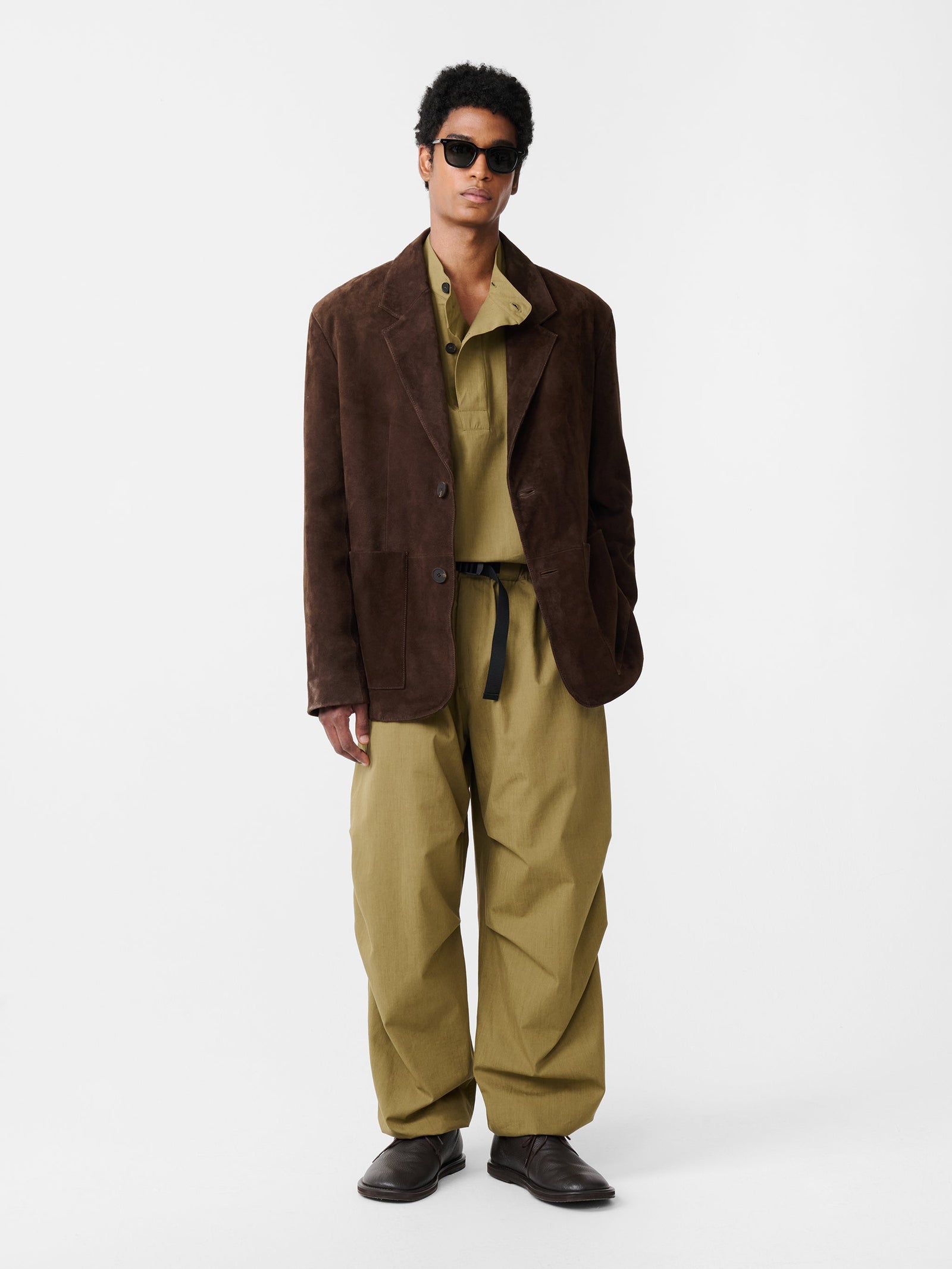 Tiko Suede Jacket In Brown