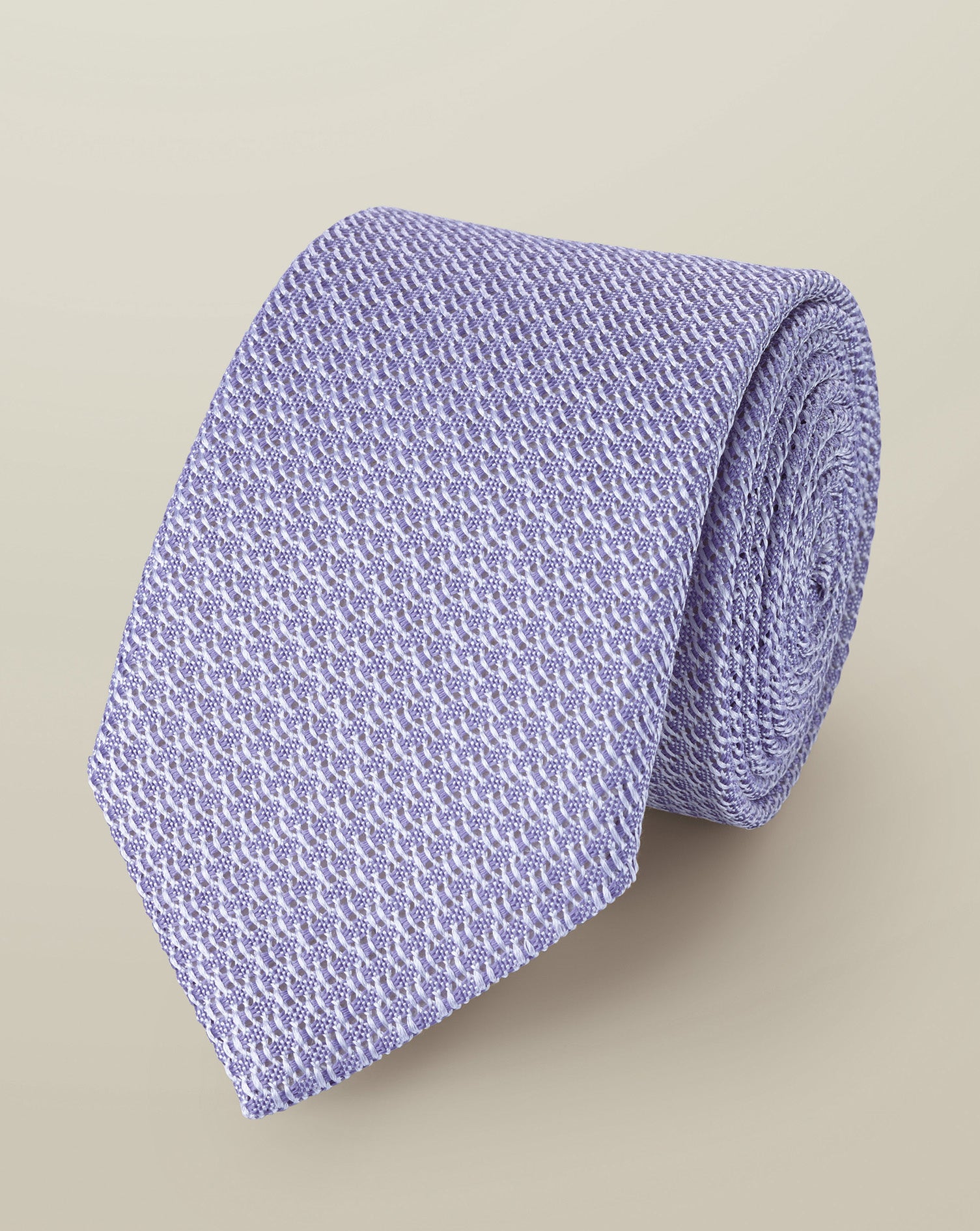 Silk Italian Grenadine Tie Lilac
