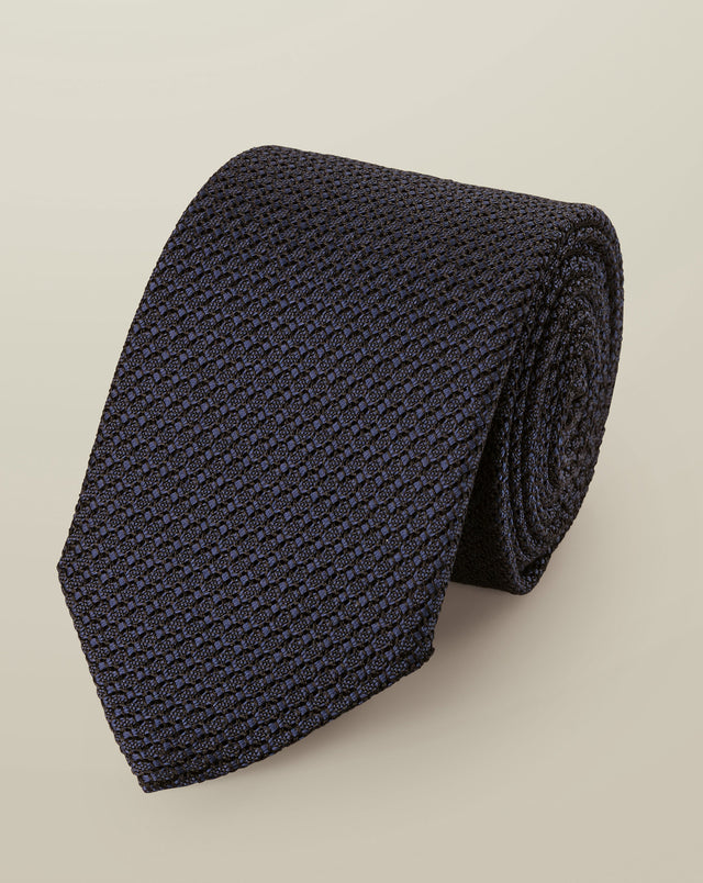 Silk Grenadine Italian Tie – Navy