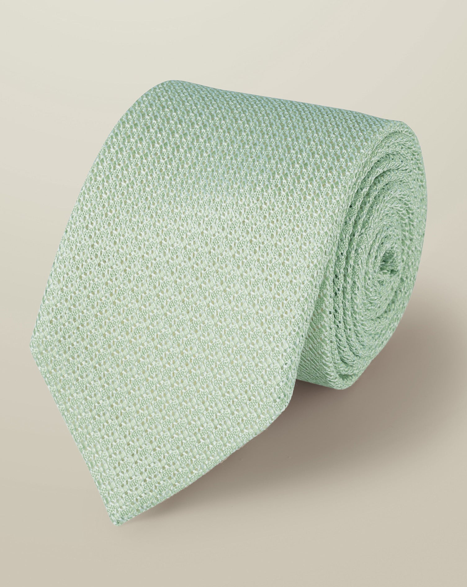Silk Grenadine Italian Tie Light Green