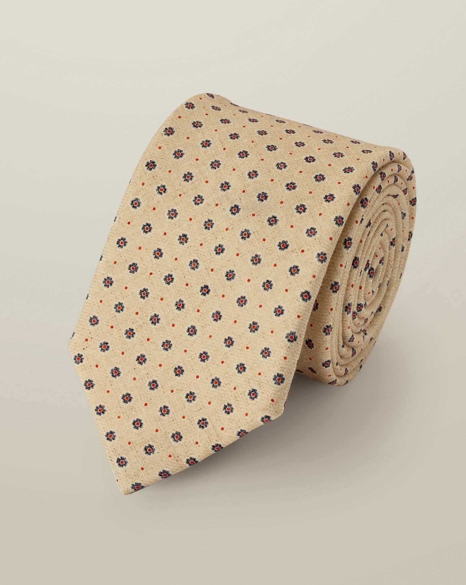 Wool Geo Print Tie