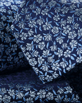 Silk Floral Tie Ice Blue
