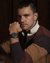 Mornington Rugby Shirt - Cotton - Burgundy/Ochre/Chocolate