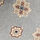 Linen Silk Geo Print Pocket Square Grey