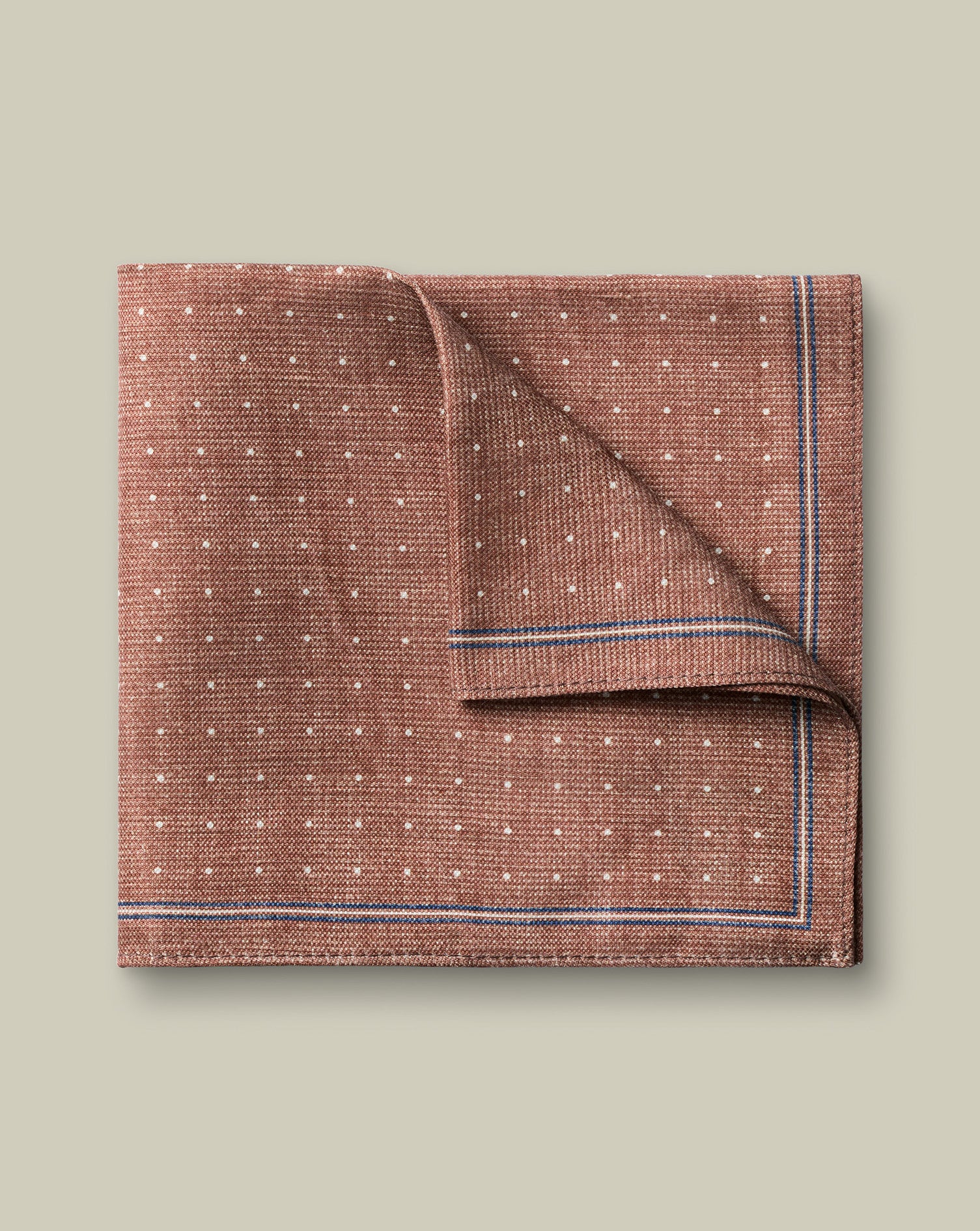 Linen Silk Spot Pocket Square