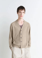 Relaxed Twisted Cardigan In Merino Blend