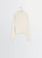 Hooded Sweater In Wool Alpaca