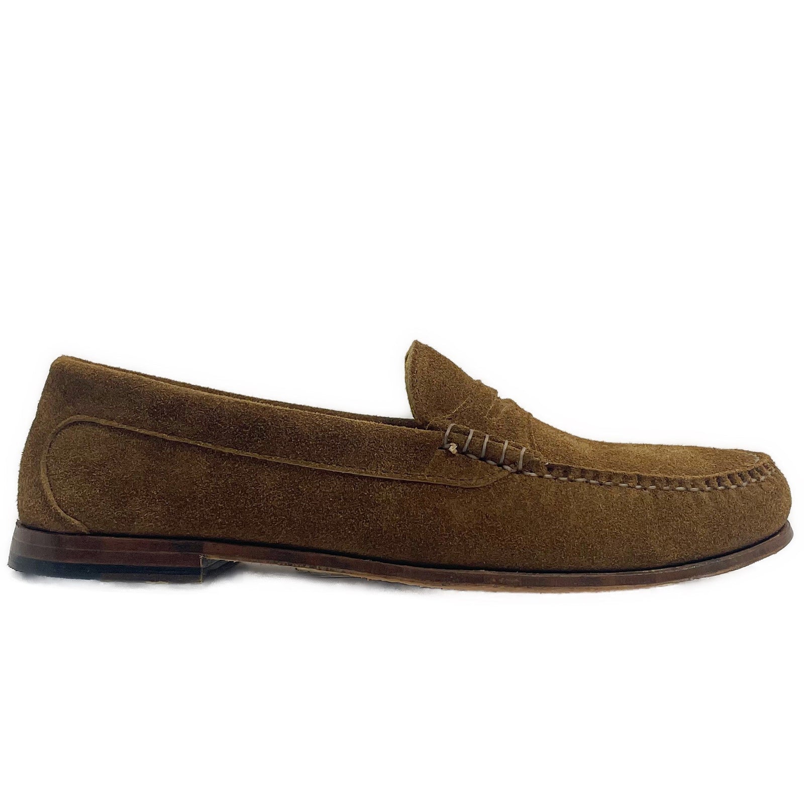 Men’s True Penny: Mushroom Suede LE