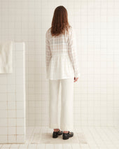 Tonal Plaid Jama Shirt