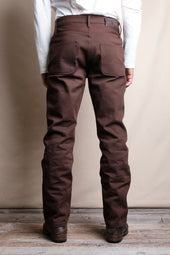 Belford Straight 15 ounce Dark Brown Denim