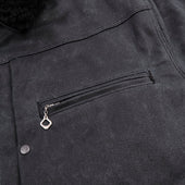 Rj 2 Waxed Canvas 20 Ounce Black Shearling