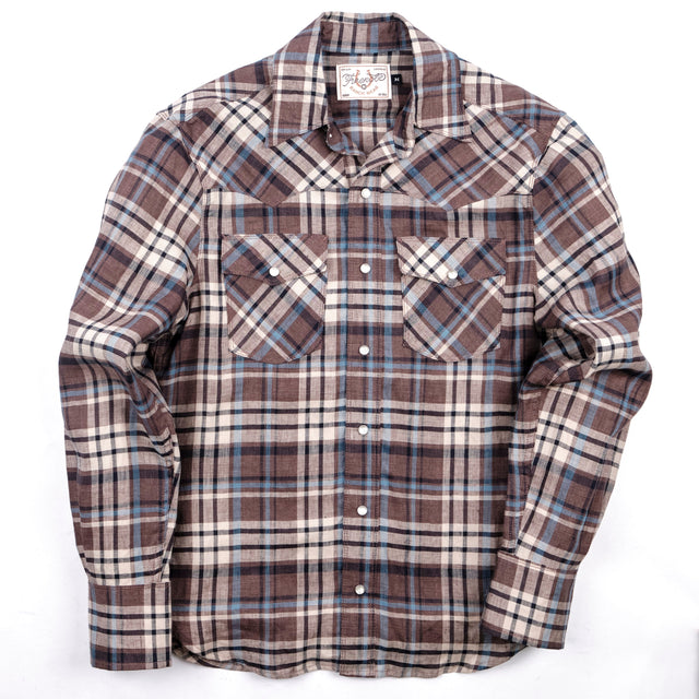 Western Scout Pheasant Brown Plaid
