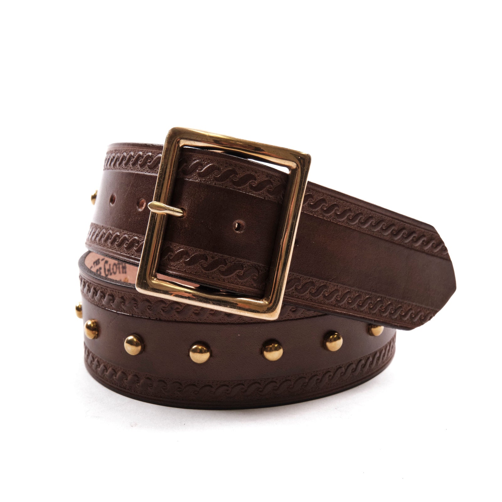 Codina Leather Serpentine Spotted Garrison Belt