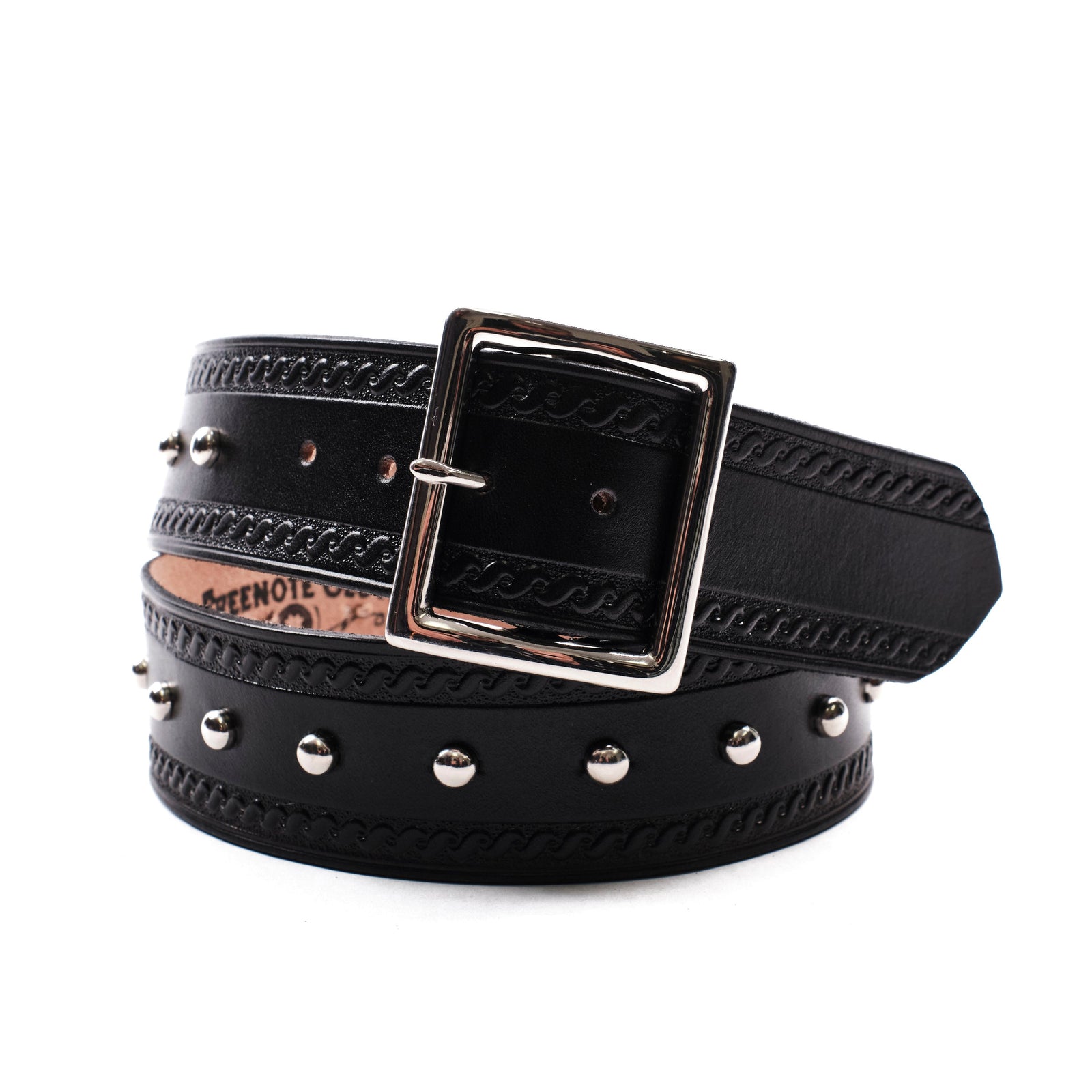 Codina Leather Serpentine Spotted Garrison Belt