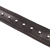 Codina Leather Serpentine Spotted Garrison Belt