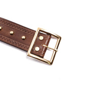 Codina Leather Serpentine Spotted Garrison Belt