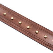Codina Leather Serpentine Spotted Garrison Belt