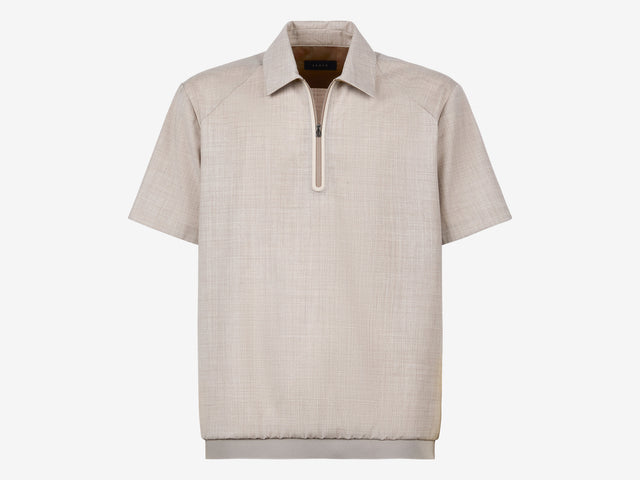 Zipped Polo Woven