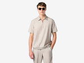 Zipped Polo Woven