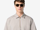 Zipped Polo Woven