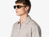 Zipped Polo Woven
