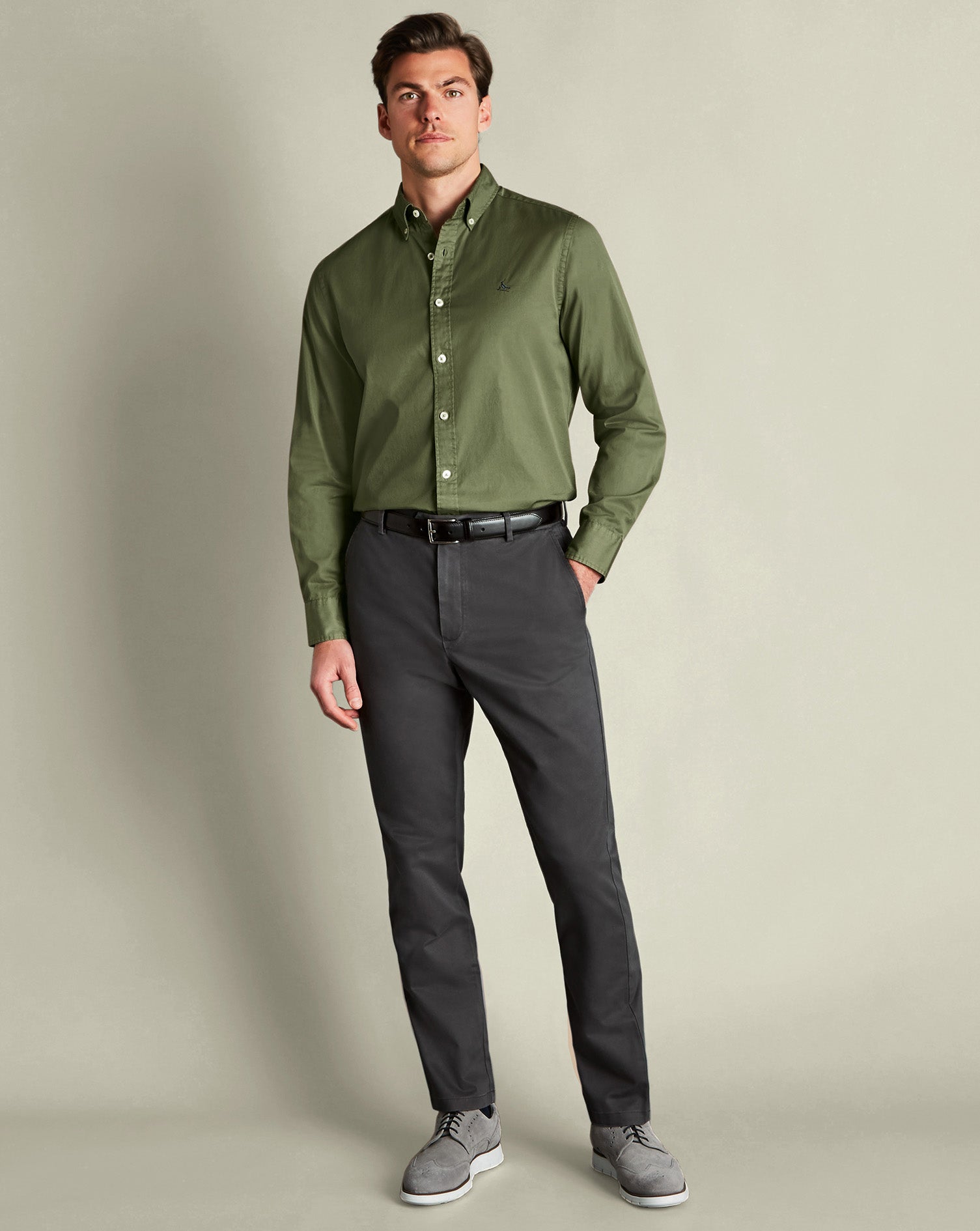 Ultimate Non Iron Chinos Dark Gray
