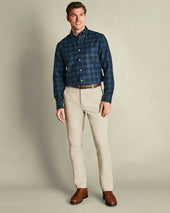 Smart Stretch Texture Pants Green