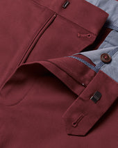 Ultimate Non Iron Chinos Maroon Red