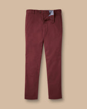 Ultimate Non Iron Chinos Maroon Red