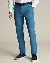 Ultimate Non Iron Chinos Petrol Blue
