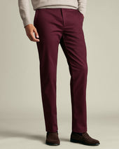 Ultimate Non Iron Chinos Dark Pink