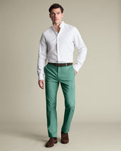Ultimate Non-Iron Chinos – Mid Green