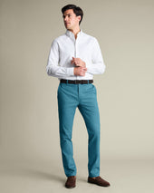 Ultimate Non-Iron Chinos – Teal Green