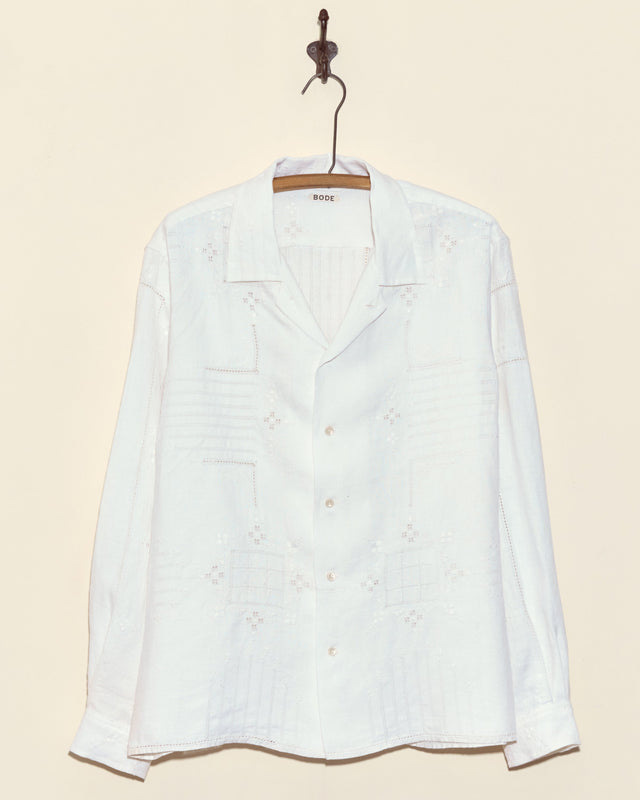 Trellis Block Long Sleeve Shirt - L