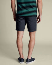 Cotton Linen Shorts Blue