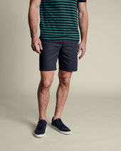 Cotton Linen Shorts Blue