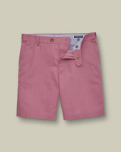 Cotton Linen Shorts Claret Pink