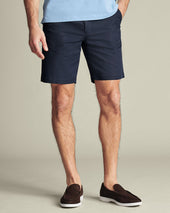 Cotton Linen Shorts Ink Blue