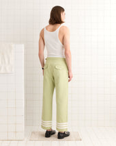 Tri-Stripe Trousers - Green/Cream