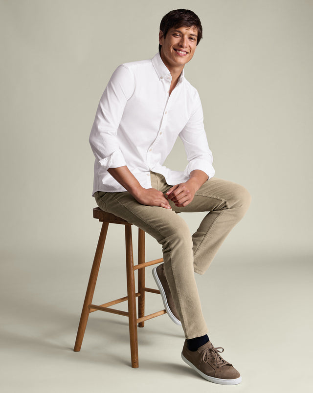 Corduroy 5 Pocket Jeans - Cappuccino
